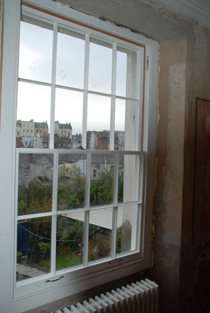 repaired sash window